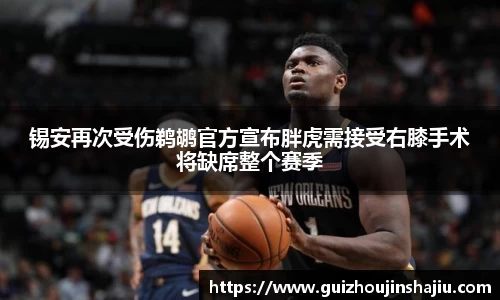 锡安再次受伤鹈鹕官方宣布胖虎需接受右膝手术将缺席整个赛季