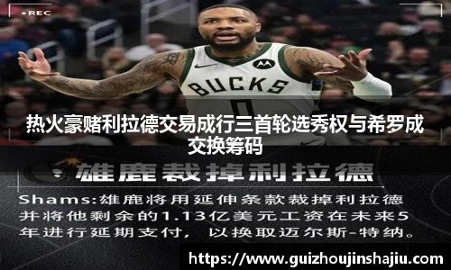 热火豪赌利拉德交易成行三首轮选秀权与希罗成交换筹码